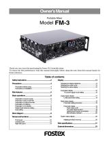 Fostex FM-3 User manual