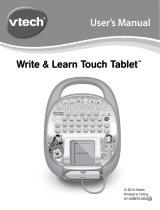 VTech Write & Learn Touch Tablet User manual