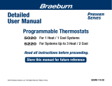 Robertshaw Braeburn 5020 5220 Wall Thermostat User manual