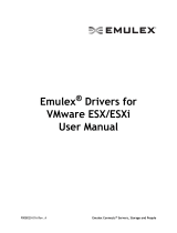 Broadcom Emulex Drivers for VMware ESX/ESXiUser User guide