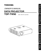 Toshiba TDP-TW90U User manual