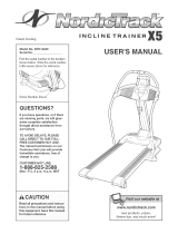 NordicTrack X5 Incline Trainer User manual