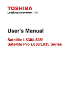 Toshiba L630 (PSK01C-00901C) User guide