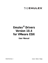 Broadcom Emulex Drivers Version 10.4 for VMware ESXi User User guide