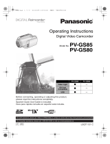 Panasonic PV-GS85 User manual