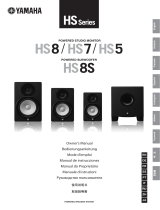 Yamaha HS 8 User manual
