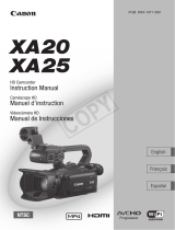 Canon XA-20 User manual