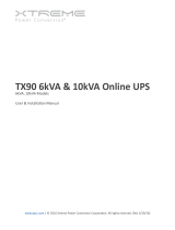 Xtreme TX90 6kVA & 10kVA User manual