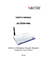 Tactio Altera-04G User manual