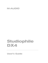 M-Audio StudiophilecDX4 User manual