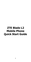 ZTE Blade L2 Virgin Mobile Owner's manual