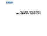 Epson PowerLite Home Cinema 640 User manual