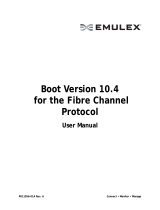Broadcom Boot Version 10.4 for the Fibre ChannelProtocolUser User guide