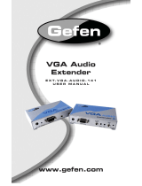 Gefen EXT-VGA-AUDIO-141 User manual