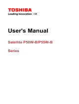 Toshiba P50W-B (PSVP2C-001001) User manual