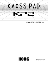 Korg KP2 Owner's manual