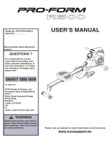 Pro-Form R500 User manual
