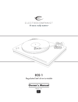 ELECTROCOMPANIET ECG 1 Owner's manual