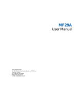 ZTE MF29A User manual