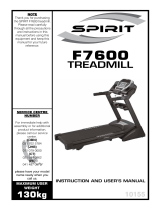 Spirit F7600 Instruction And User's Manual