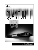 dbx Quantum II Owner's manual