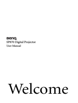BenQ SP870 User manual