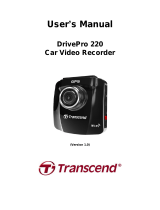 Transcend DrivePro 220 Owner's manual