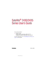 Toshiba 2430-S255 User guide