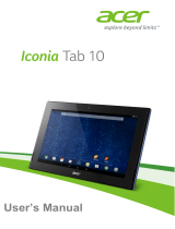 Acer Iconia Tab 10 A3-A30 User manual