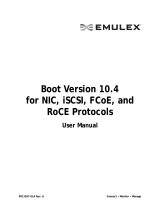 Broadcom Boot Version 10.4 for NIC, iSCSI, FCoE, and RoCE Protocols User User guide