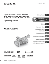 Sony HDRAX2000H User manual