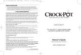 Crock-Pot Crock Pot Cook and Carry Owner's manual