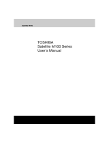 Toshiba Satellite M100 Series User manual