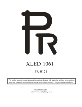 PR Lighting XLED 1037 PR-8120 User manual