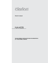 Clarion NX405 User manual
