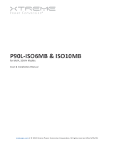 Xtreme P90L-ISO6MB & P90L-ISO10MB User manual