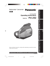 Panasonic PV-L552 Operating instructions