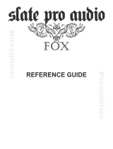 Slate Pro Audio Fox Owner's manual