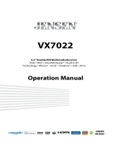 Jensen VX7022 User manual