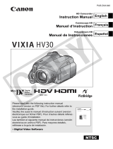 Canon VIXIA HV30 User manual
