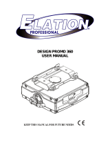 Elation Design Promo 360 User manual