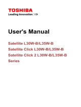 Toshiba Satellite L30W-B User manual