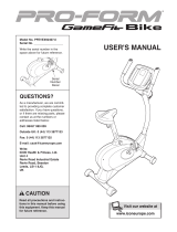 Pro-Form GameFit Bike PFEVEX92407.0 User manual