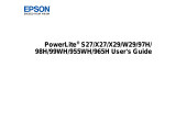 Epson PowerLite X27 User manual