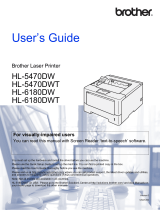Brother HL-5470DWT User manual