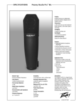 Peavey Studio Pro M1 Condenser Microphone User manual