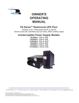 Falcon RACKMOUNT UPS PLUS FN6KRM-2TXI Owner's Operating Manual
