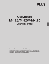 Plus M-12S, M-12W User manual