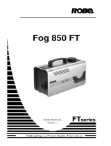 Robe Fog 850 FT User manual