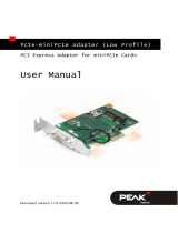PEAK-System PCIe-miniPCIe Low-Profile-Adapter Operating instructions